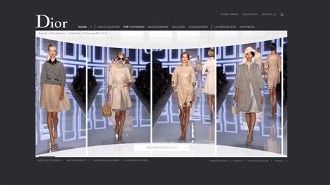 dior web page